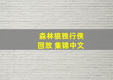 森林狼独行侠回放 集锦中文